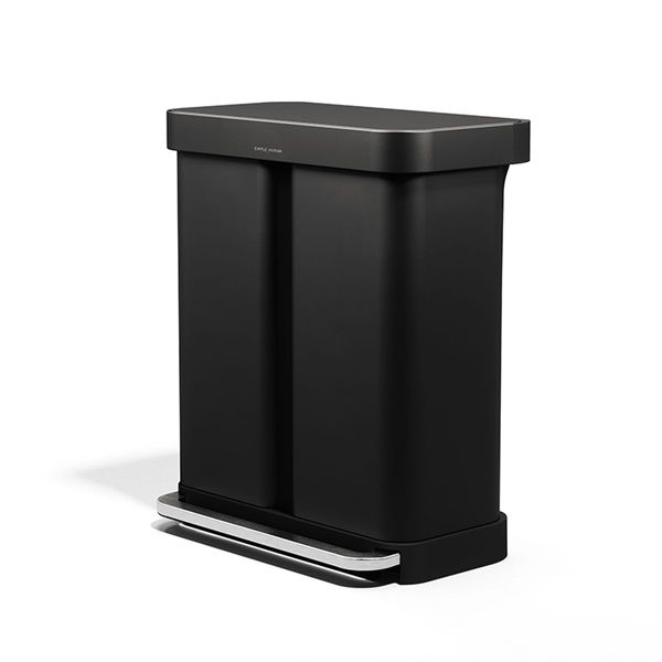 レクタンギュラー ステップカン リサイクラー 58L / ブラック