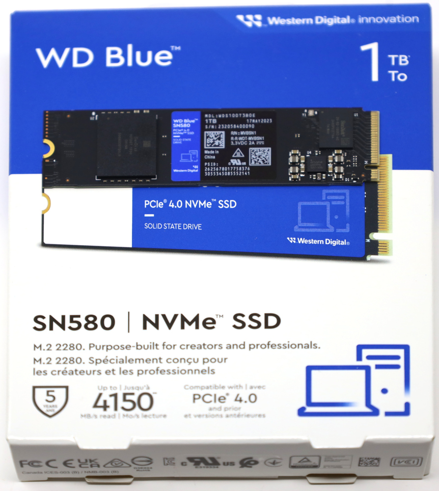 WD Blue SN580 1TB PCIe Gen4 NVMe SSD Review - Page 3 of 3