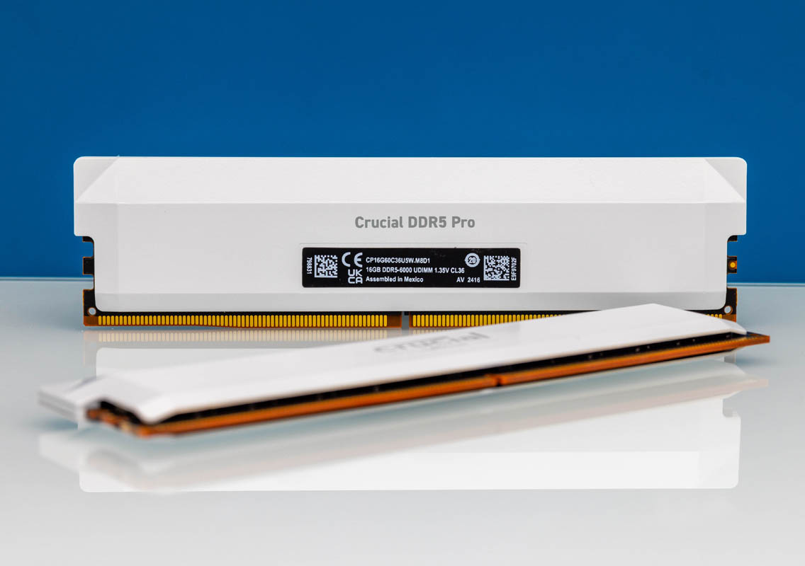 Crucial Pro DDR5-6000 UDIMM White with EXPO and XMP - ServeTheHome