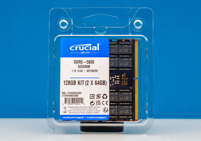 The Crucial 128GB DDR5-5600 SODIMM Kit We Are Using in Mini PCs