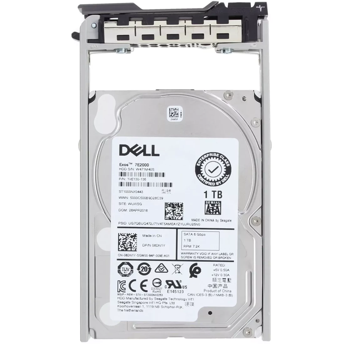 Dell 8DN1Y 1TB 7.2K 512n SATA 6Gbps 13G Internal 2.5