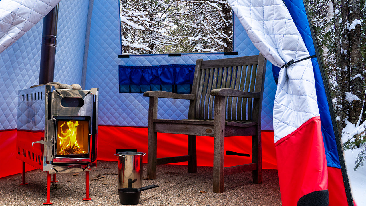 MORZH窓二つテントサウナ – サウナ機器