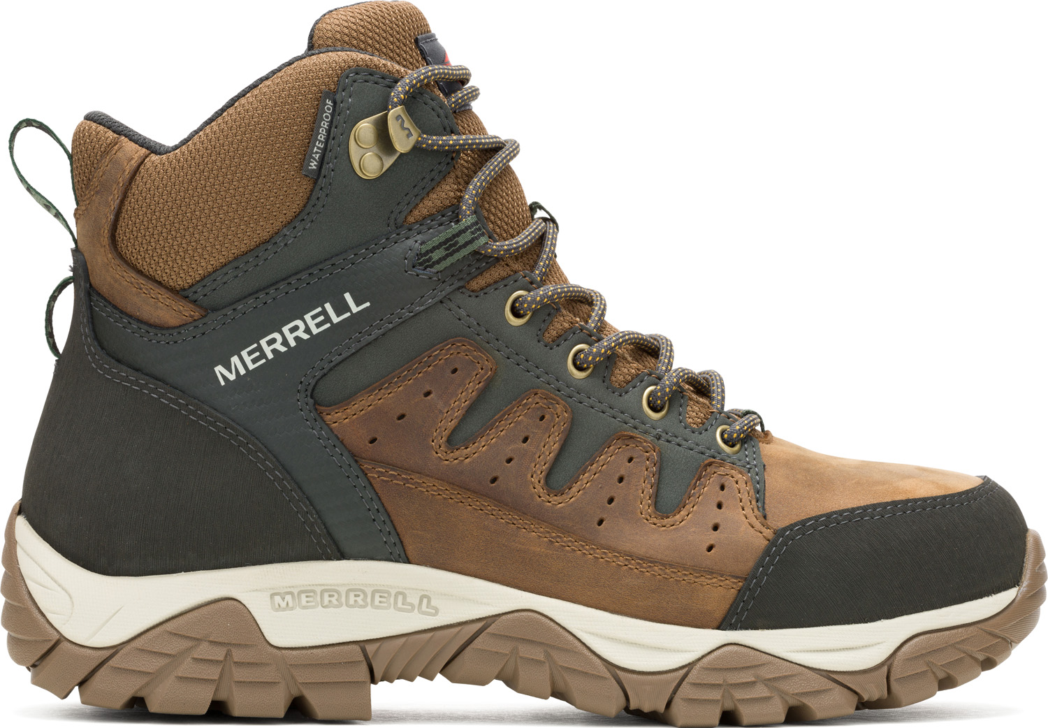 MLJ007853 Merrell Men's Steel Toe EH WP Slip Resistant Hiker Work Boot