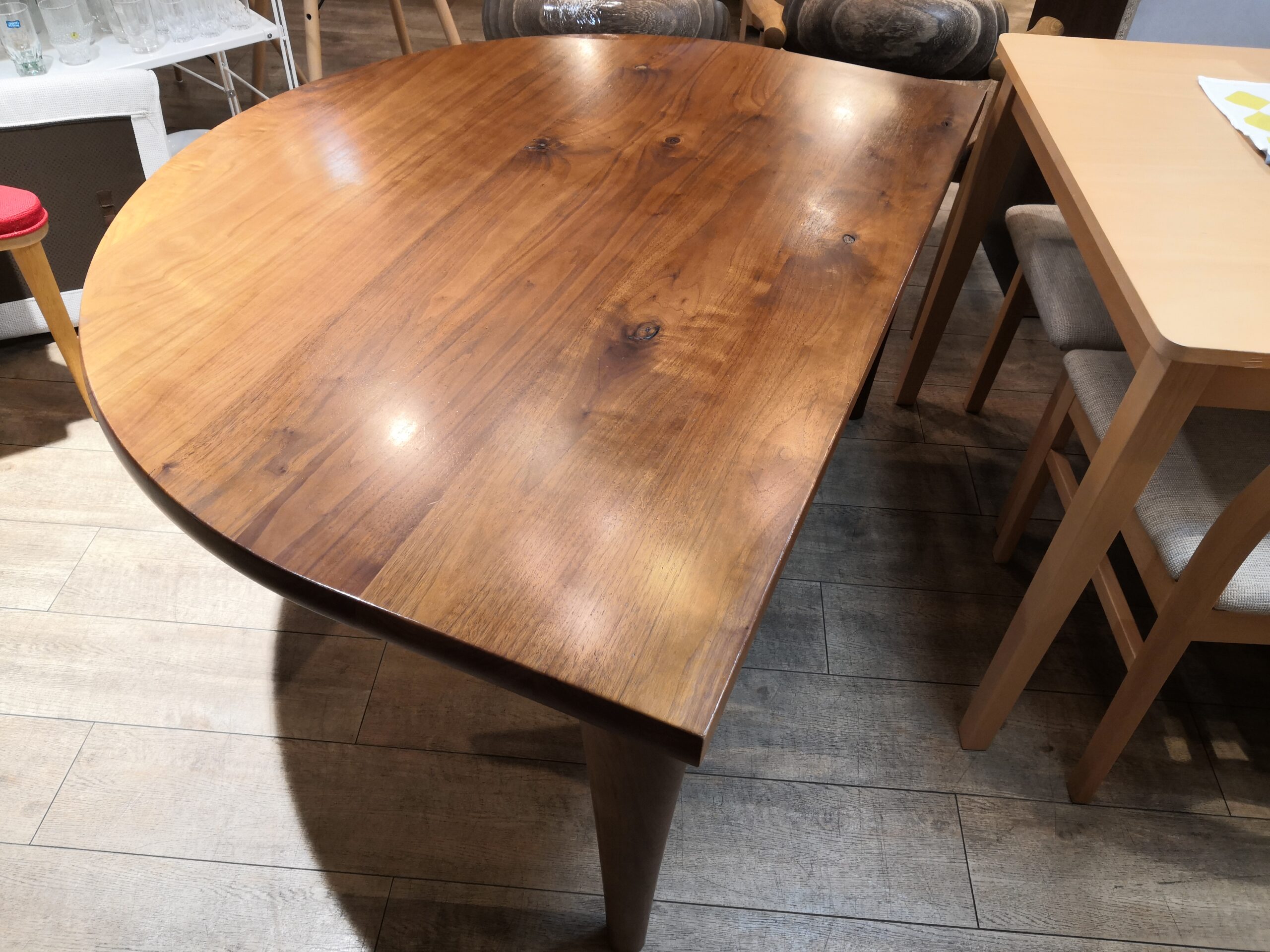 中古品】HIDA 飛騨産業 キツツキ キツツキマーク 森のことば 半円形