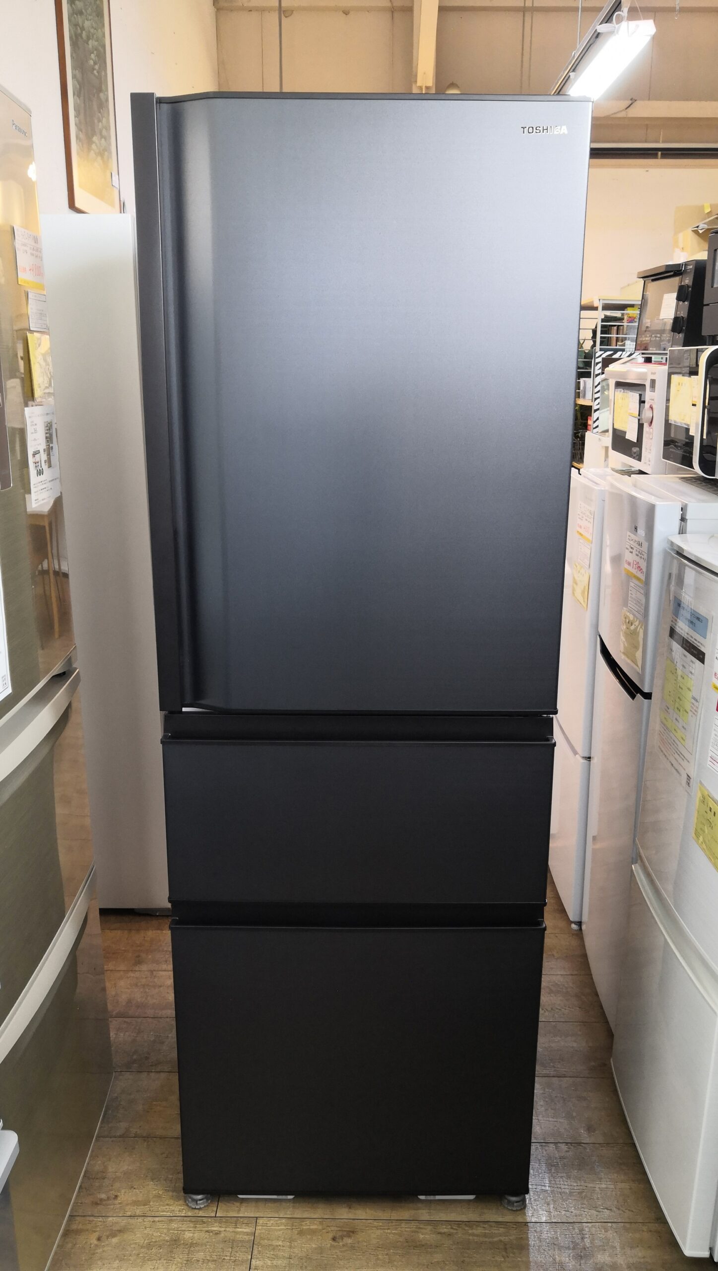 中古品】TOSHIBA 東芝 2022年製 GR-T365C マットチャコール VEGETA