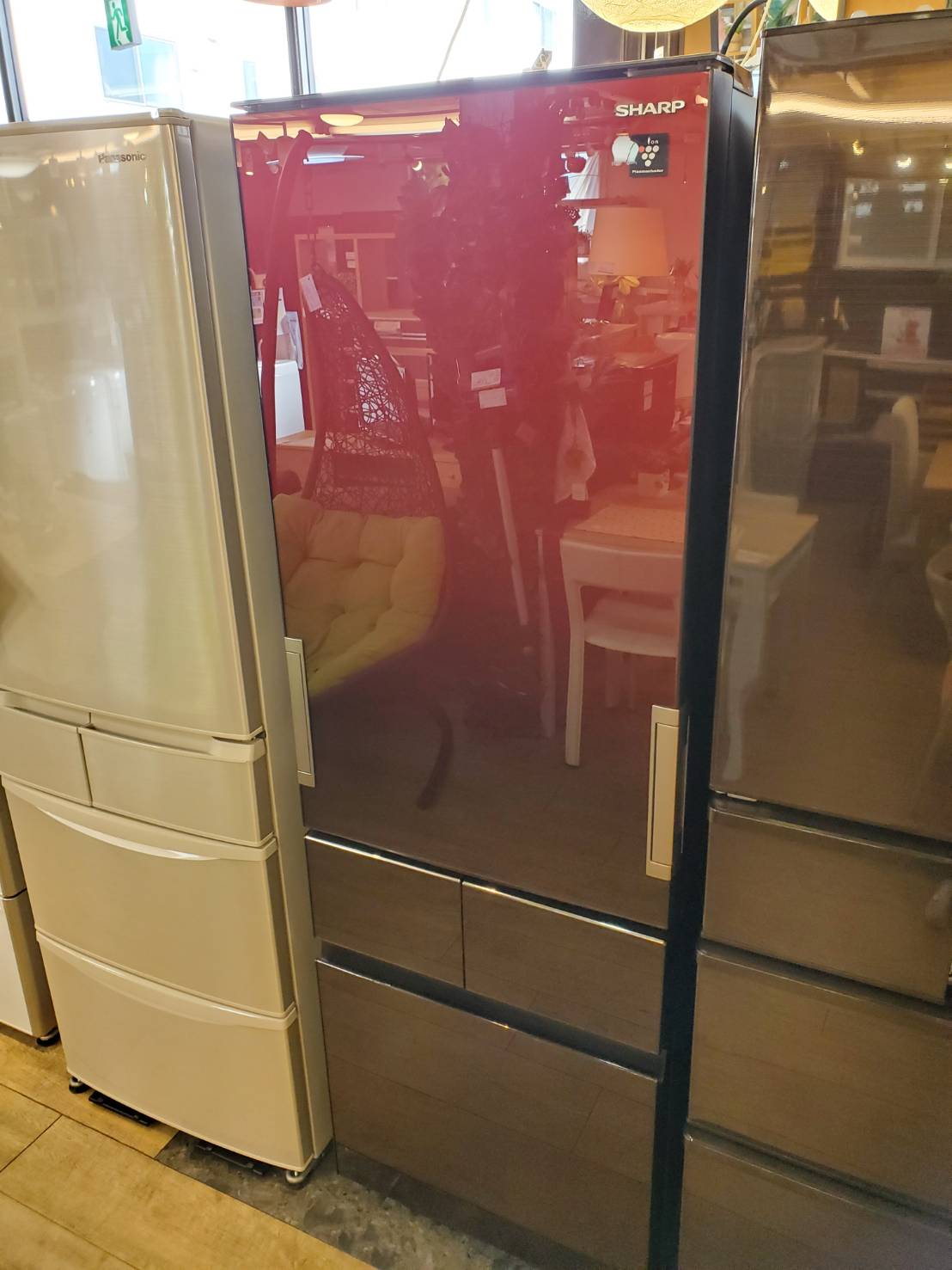 ☆SHARP シャープ 415L 4ドア冷蔵庫 2018年製 どっちもドア プラズマ