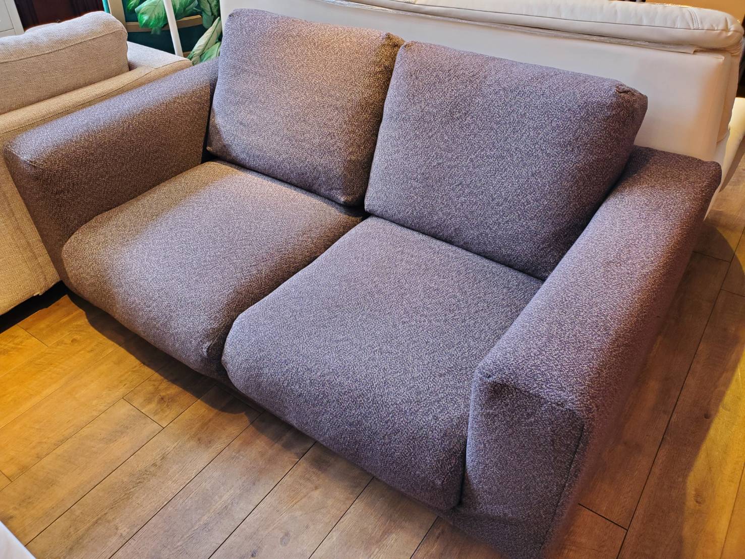 ☆MUJI 無印良品 2シーターソファ ポケットコイル フェザー使用 美品 2