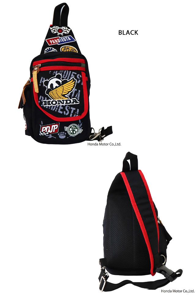 HONDA×PANDIESTA ワッペン風刺繍ワンショルダーバッグ PANDIESTA JAPAN