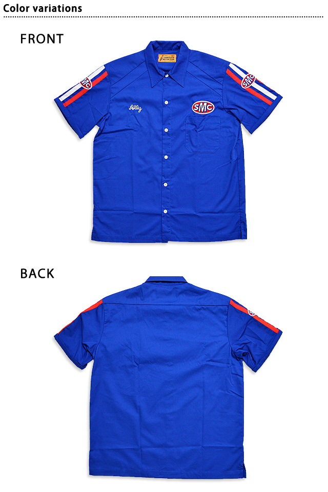 サムライ自動車倶楽部 ガソスタ半袖シャツ サムライジーンズ SMGS20