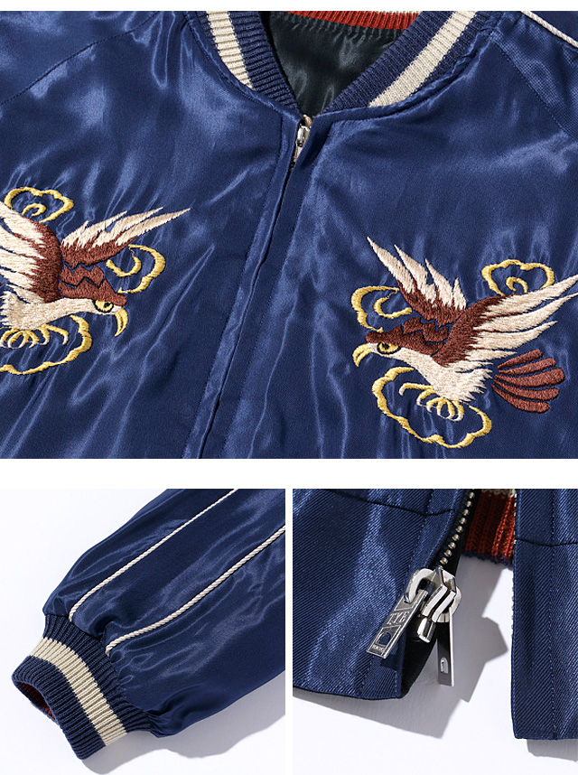 Early 1950s Style アセテートリバーシブルスカジャン「DRAGON HEAD