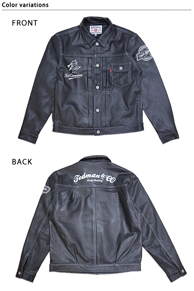 1stタイプ ゴートスキンレザージャケット TEDMAN テッドマン 山羊 本革