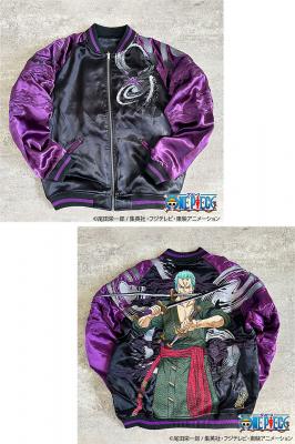 絡繰魂×ONE PIECE 「ゾロ」海賊狩りのリバーシブルスカジャン 絡繰魂