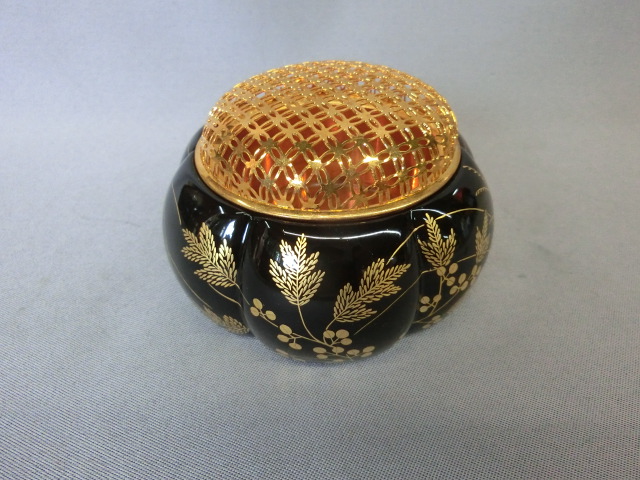 香炉 加賀蒔絵 勇斉 秋草 阿古陀型「アウトレット品」 | 株式会社作島