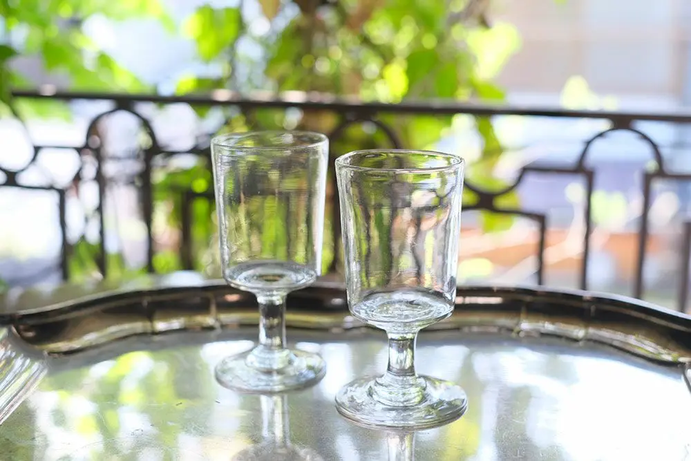 アンティーク 手吹きのビストログラス 1800年代 ワイングラス