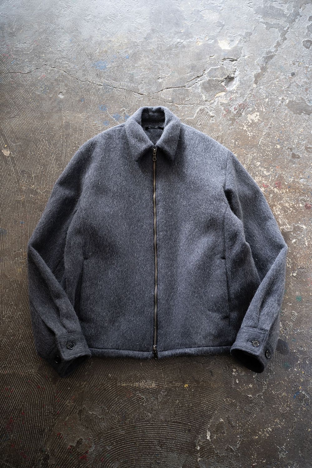 juha - 【ラスト1点】【25AW】Mohair Shaggy Zip Jacket/モヘア