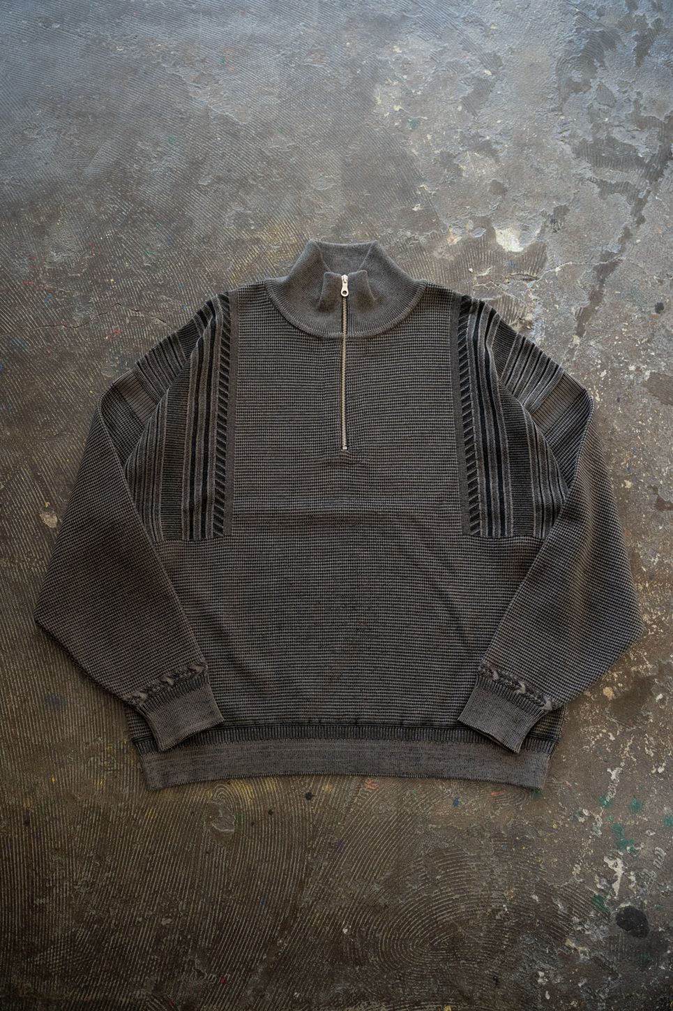 YASHIKI - 【ラスト1点】【25AW】Fuyushigure Half Zip Knit(GREIGE