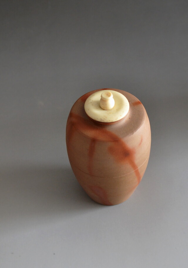 ys7183809; 備前焼 木村陶峰造 肩衝茶入 ys7183809; 宗sou 備前焼 木村陶峰