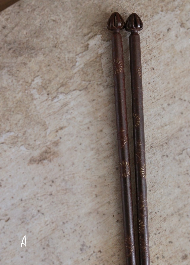 火箸 三種 火鉢 手あぶり 卓上火鉢 古道具 風炉 民藝 炉 茶道具Antique