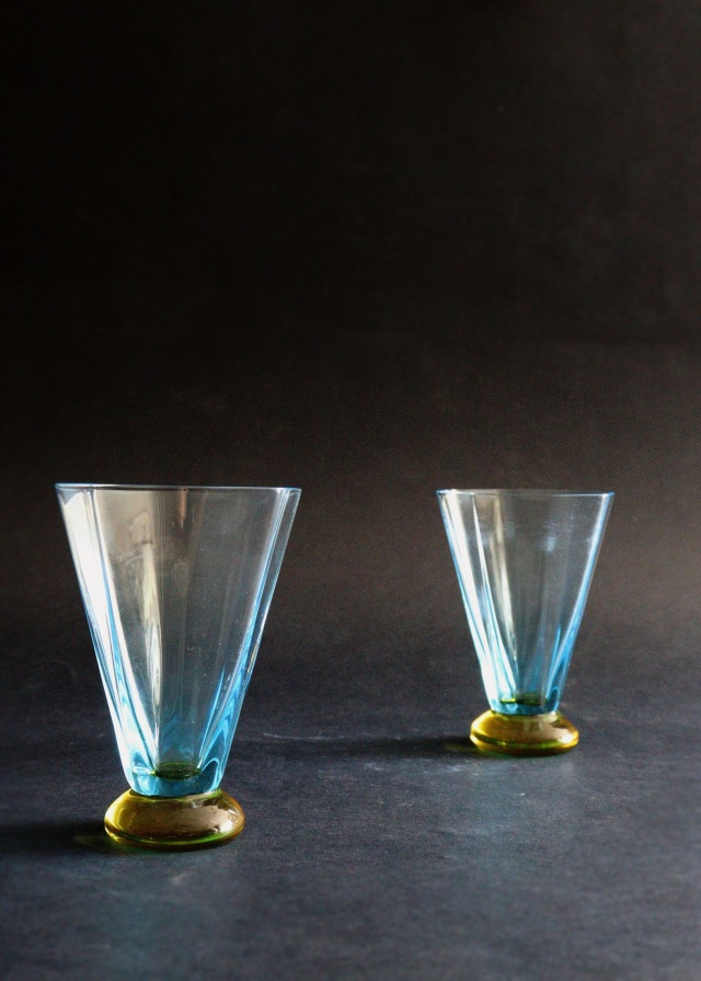 ベネチアングラス 2客セット モダン アート Antique Sam's Collection