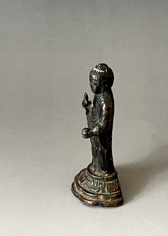 逸品 仏教美術 光背 放射光 古銅 江戸明治期 オブジェ 和骨董