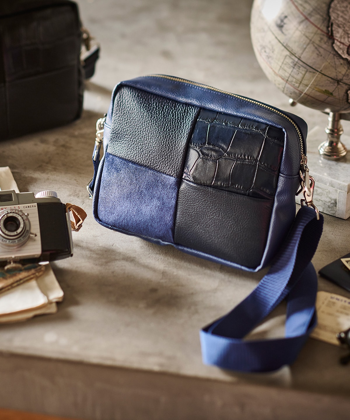 パッチワークポーチ(FREE ネイビー): KINGZサマンサタバサ公式