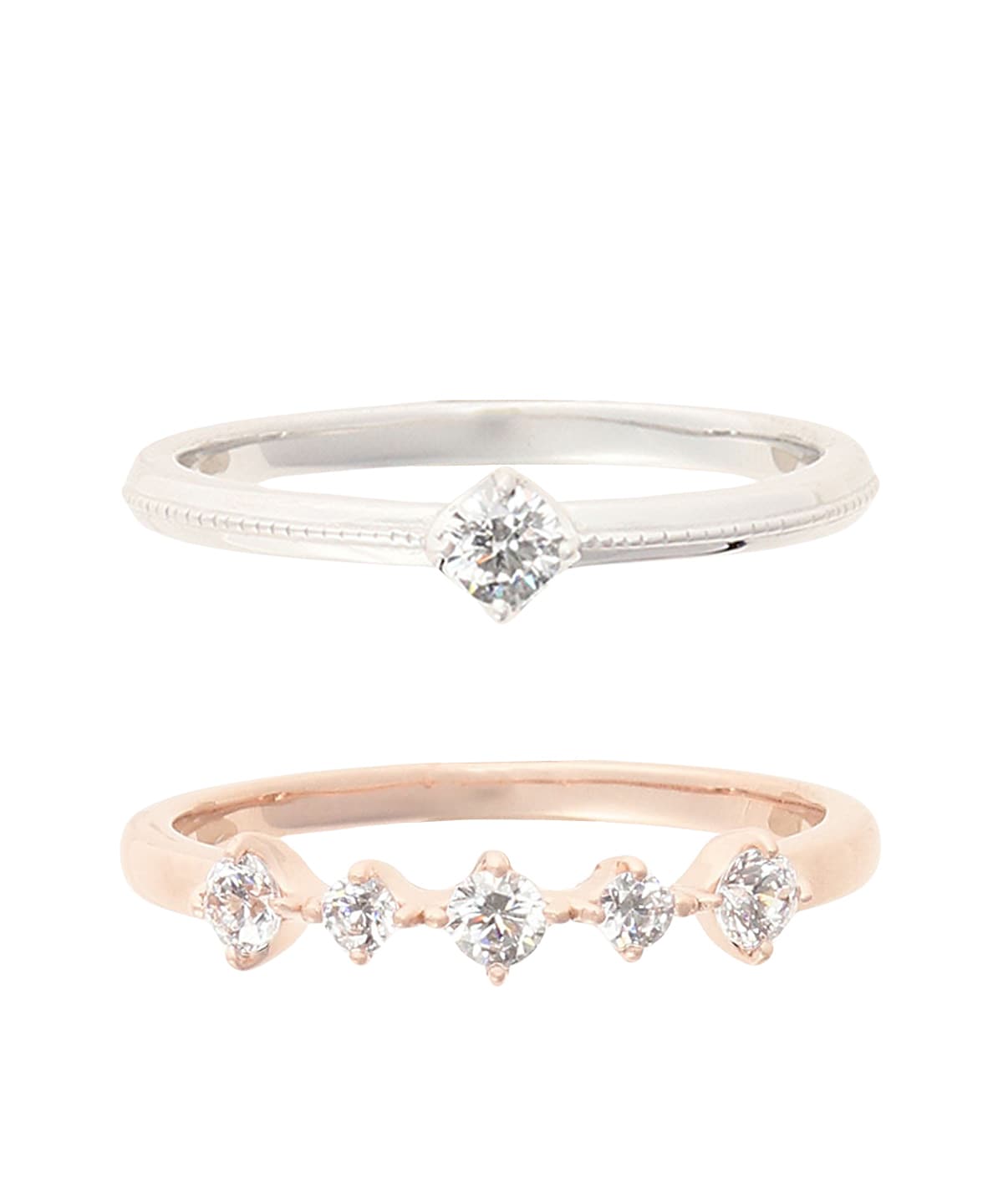 K10 WG ダイヤモンド リング(7号 K10 ホワイト): Samantha Tiara