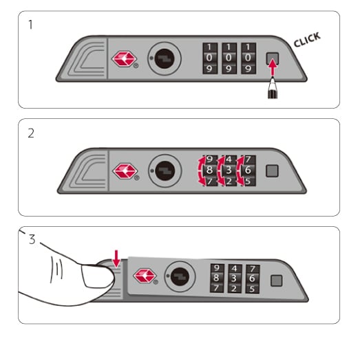 TSAロック設定方法｜サムソナイト公式オンラインストア