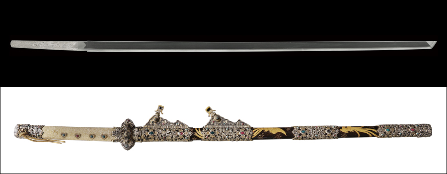 直刀 （太刀銘）豊国住河野貞光謹作 Chokuto:Toyonokuniju KohnoSadamitsu