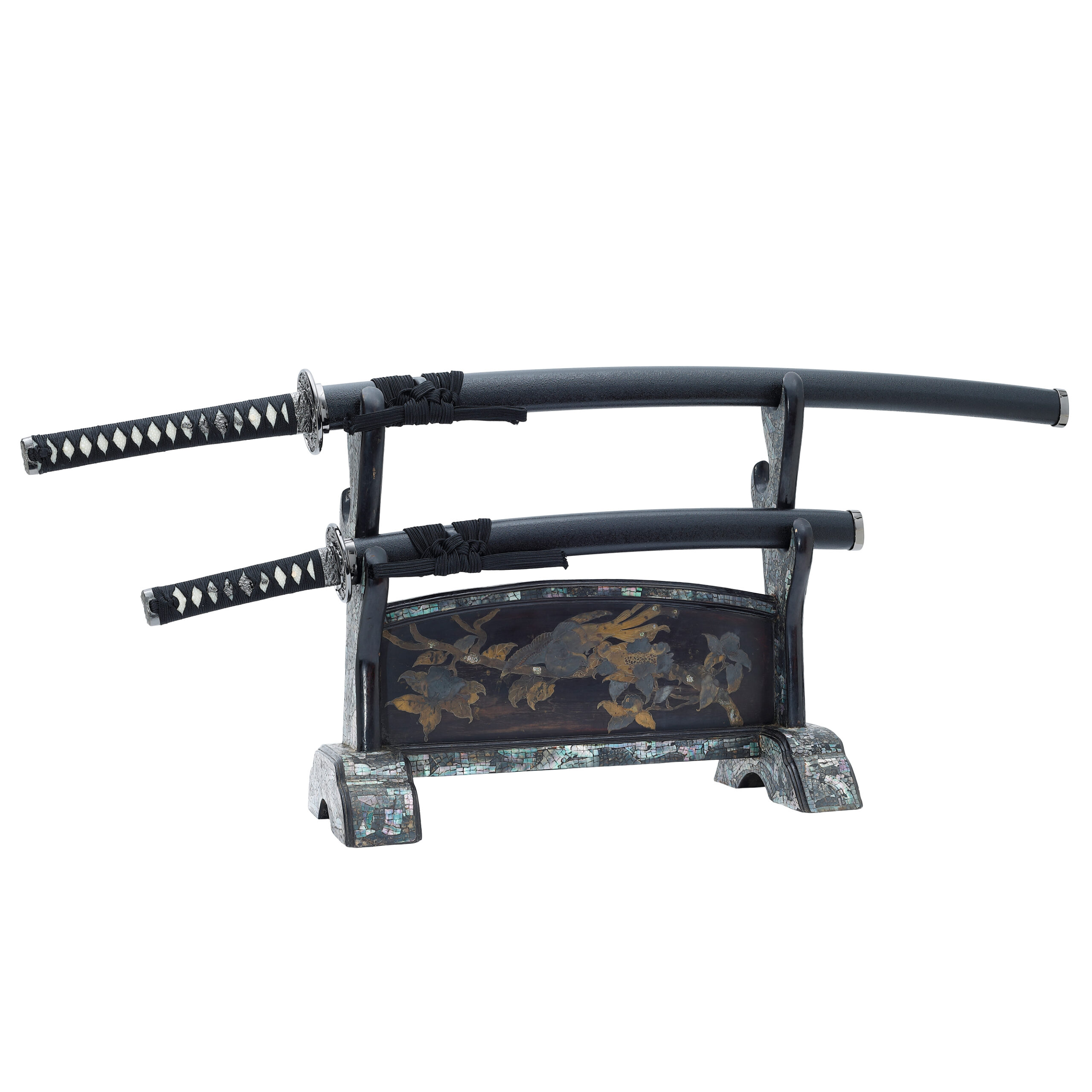 Antique Sword Stand Horizontal (Kakedai-26) | Samurai Museum Shop