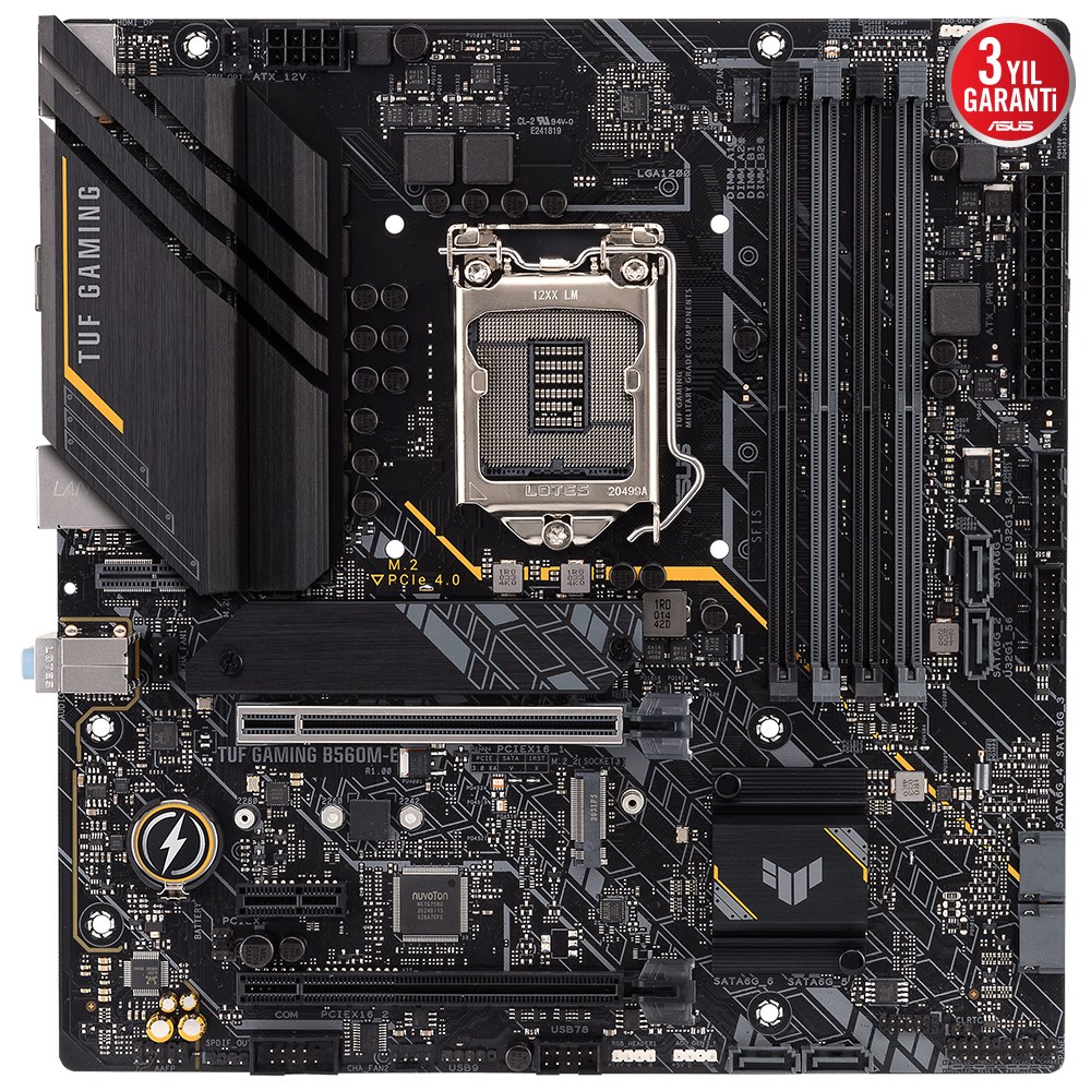Asus TUF Gaming B560M-E Intel B560 Soket 1200 DDR4 5000(OC)MHz