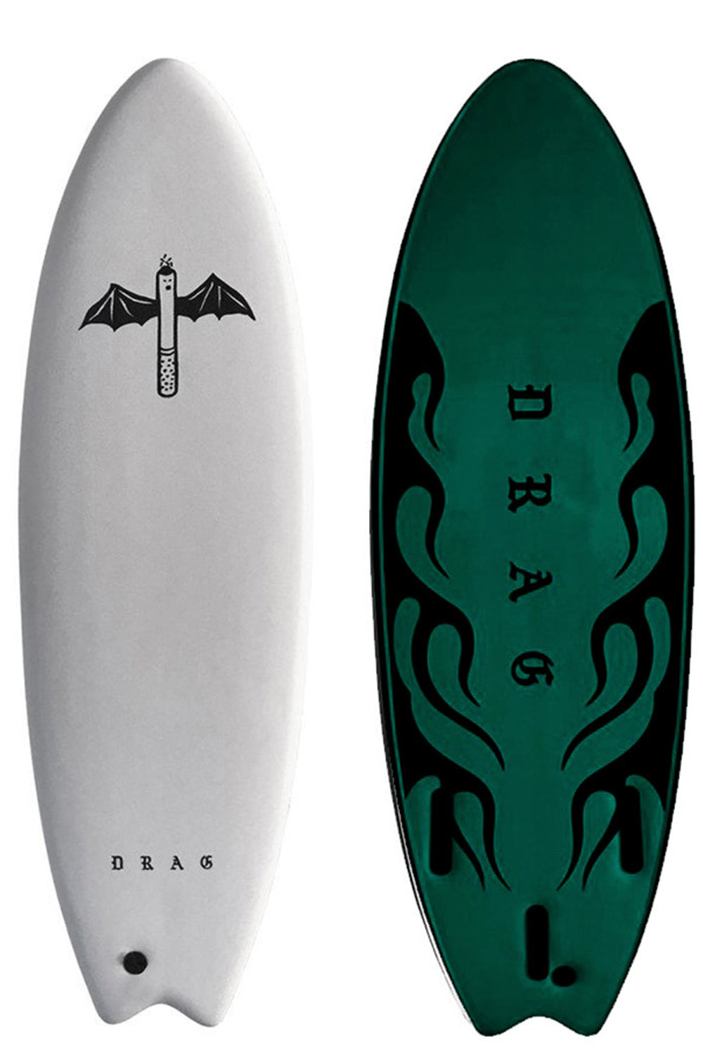Drag Board Co Dart 5'6 Thruster Softboard - Comes with fins