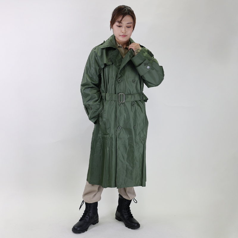 S＆Graf / 【2817】フランス軍. ダブルスタイル レインコート[グリーン]