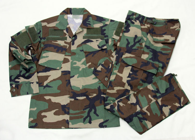 S＆Graf / 【1113】US. 特殊部隊仕様BDU上下セット ウッドランドカモ M