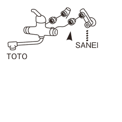 偏心管アダプター | 商品のご案内 | SANEI｜デザイン性に優れた水