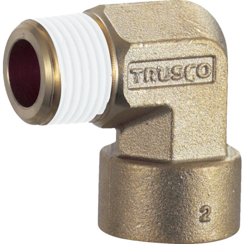 TRUSCO ねじ込み継手 エルボ R3/8-RC3/8 TN-13L [257-6651] - 溶接用品