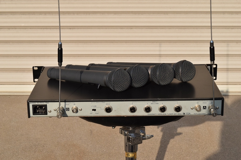 TOA 4波ワイヤレスマイクセット WT-1804/WM-1260｜中古 山陽電子商会