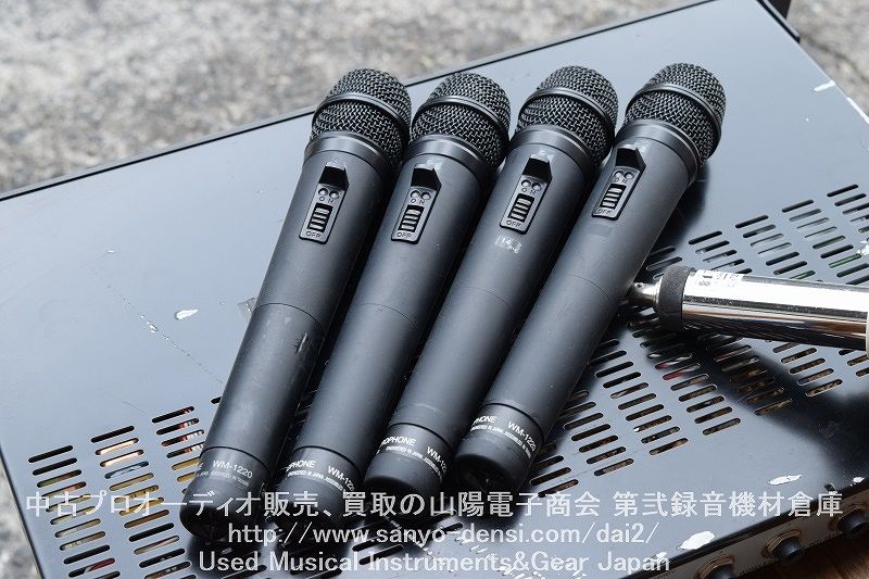 中古 TOA WT-1814 ワイヤレス マイク4本セット｜山陽電子商会 第弐録音