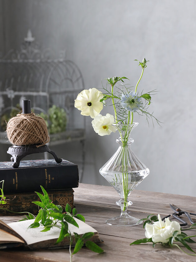 ガラスフラワーベースKaren C