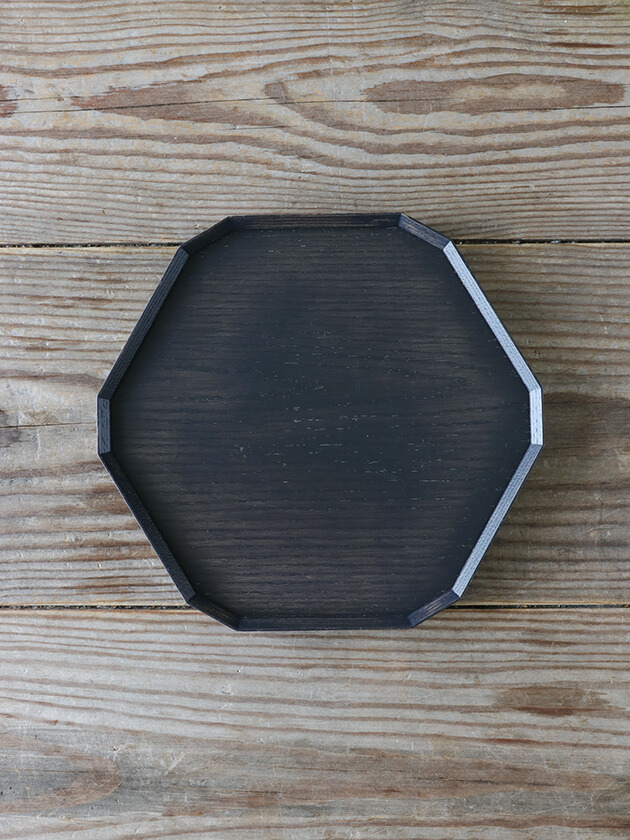 TSUM 六角盆 オリジナル 26x24cm ブラック