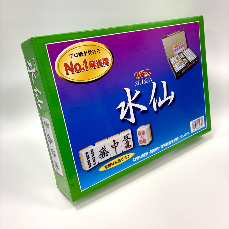 ケース付き麻雀牌「水仙」約27mm（サイズM） / 全自動麻雀卓、手打ち