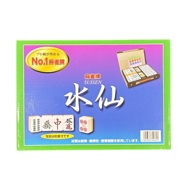 ケース付き麻雀牌「水仙」約27mm（サイズM） / 全自動麻雀卓、手打ち