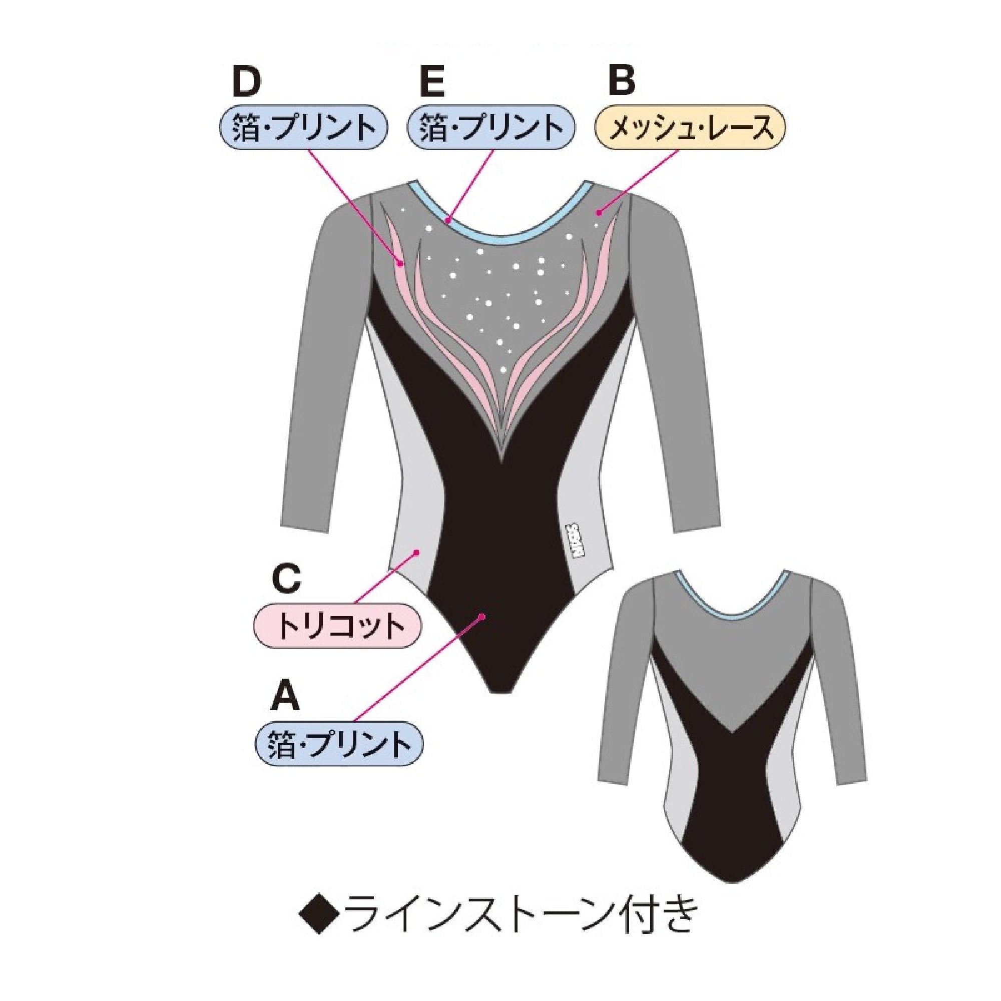 GYMレオタード C-7747G – ササキスポーツ オンラインショップ [SASAKI]