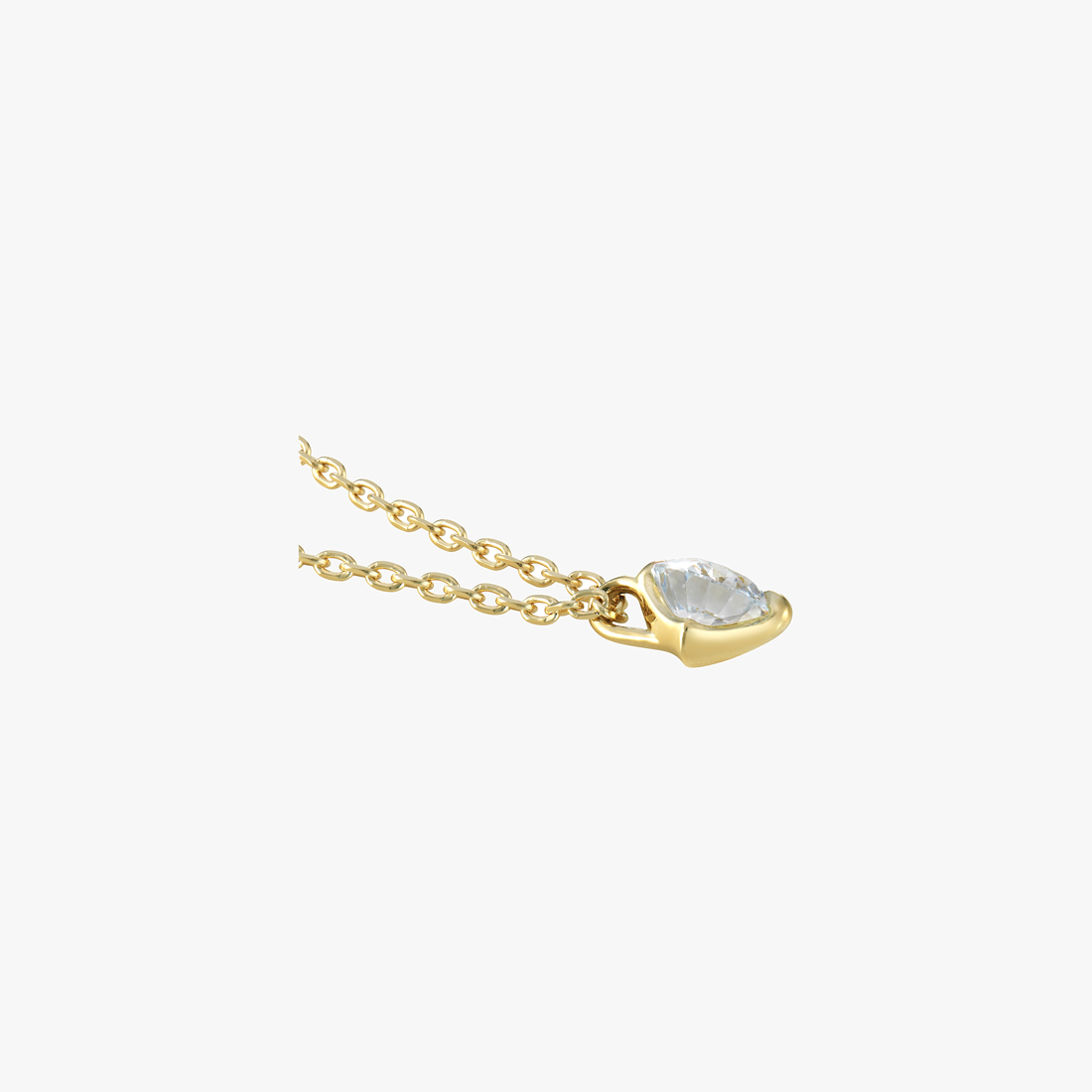 SJX W】LAB-GROWN DIAMOND (SYNTHETIC DIAMOND) SEMI NUDE NECKLACE