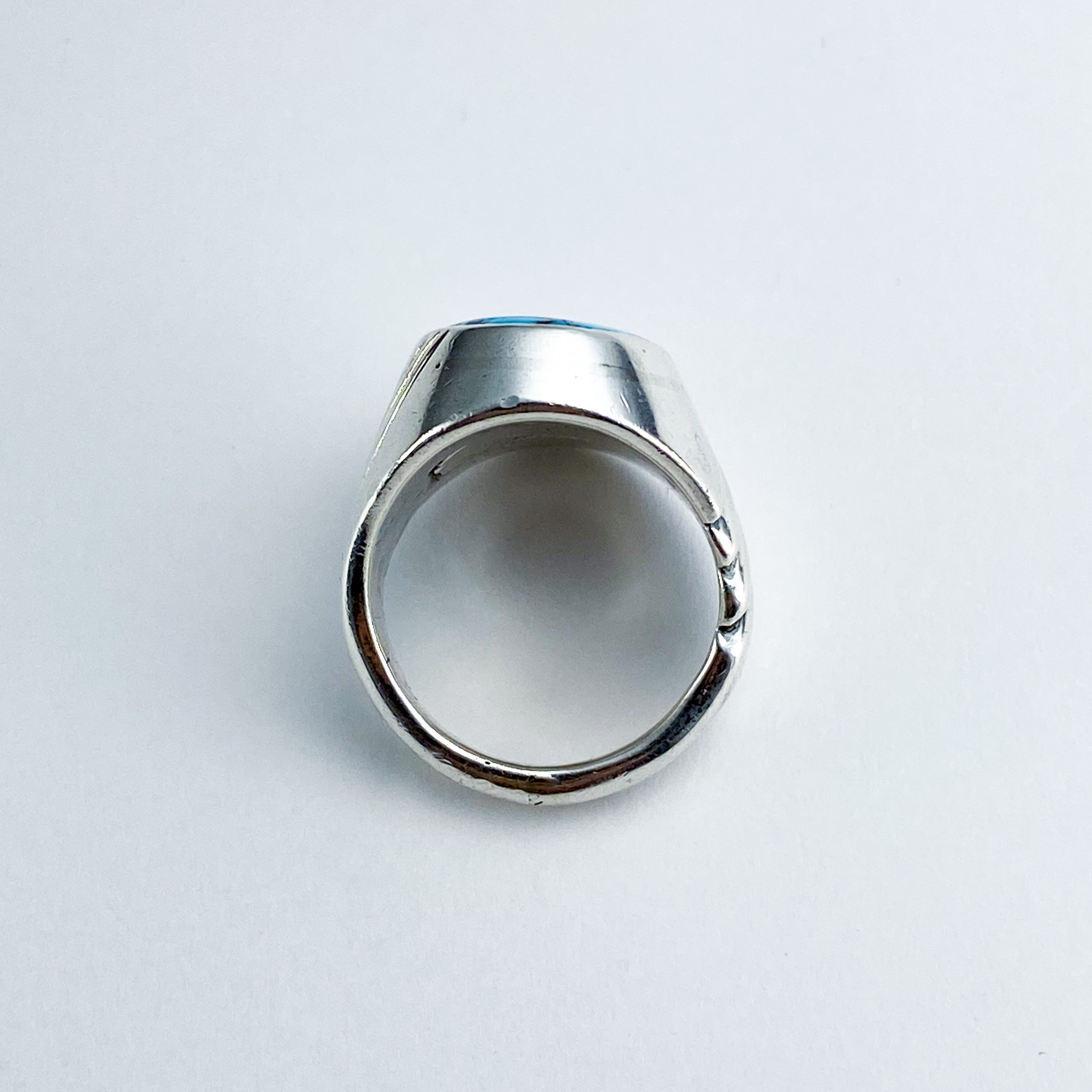Number Eight Turquoise Ring 412 | ターコイズ・メンズシルバー