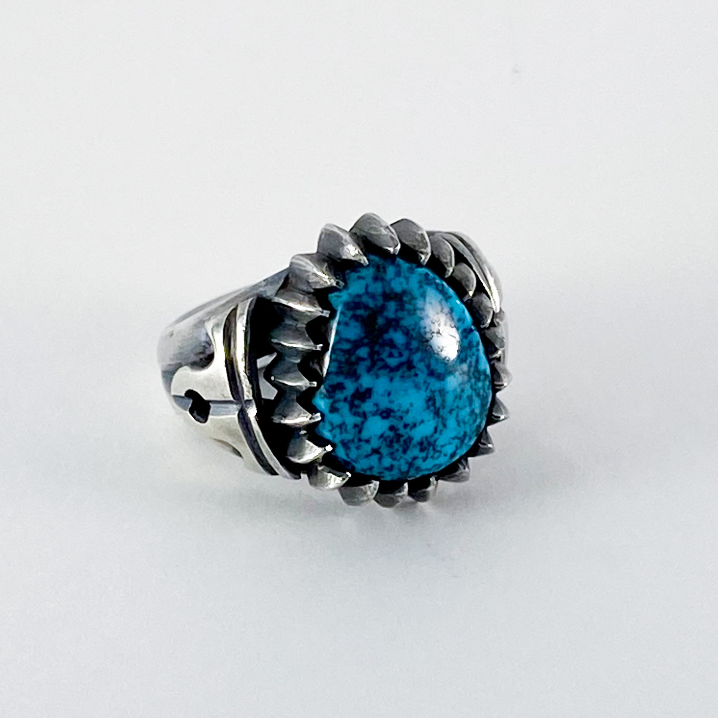 Lone Mt. original Silver ring 479 | ターコイズ・メンズシルバー