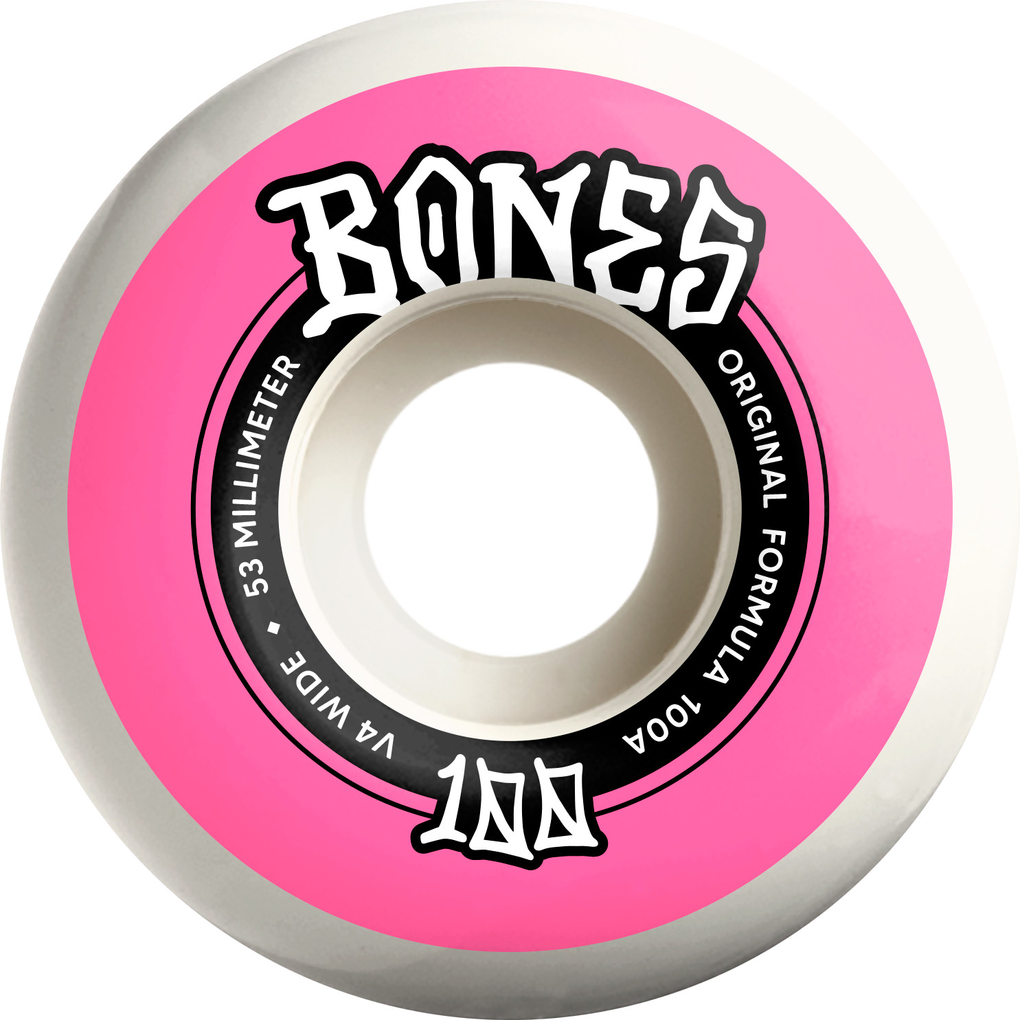 BONES WHEELS OG Formula Skateboard Wheels WIDE 100'S 53 V4