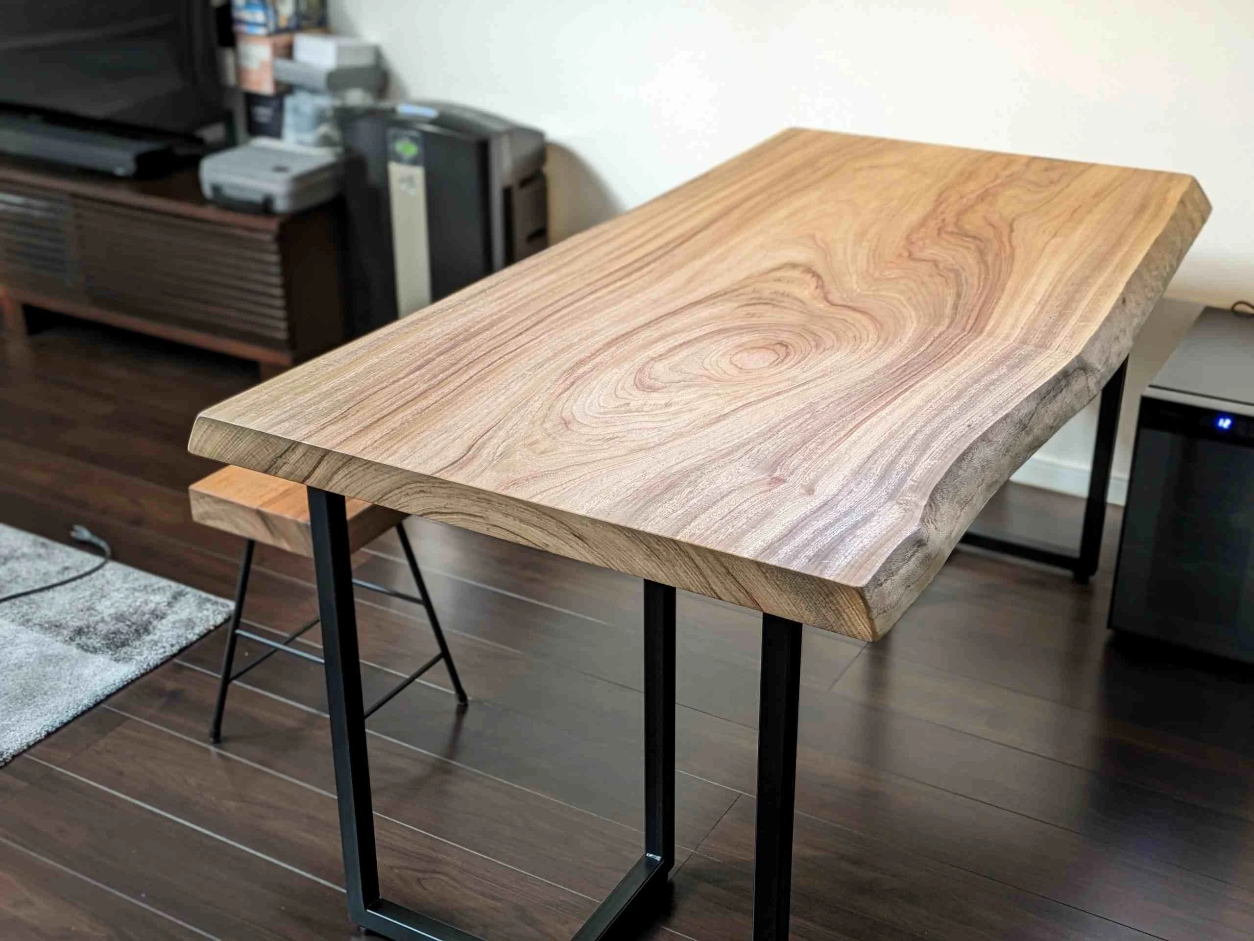 □納品事例 楠・クス ダイニングテーブル | news | 一枚板テーブル専門