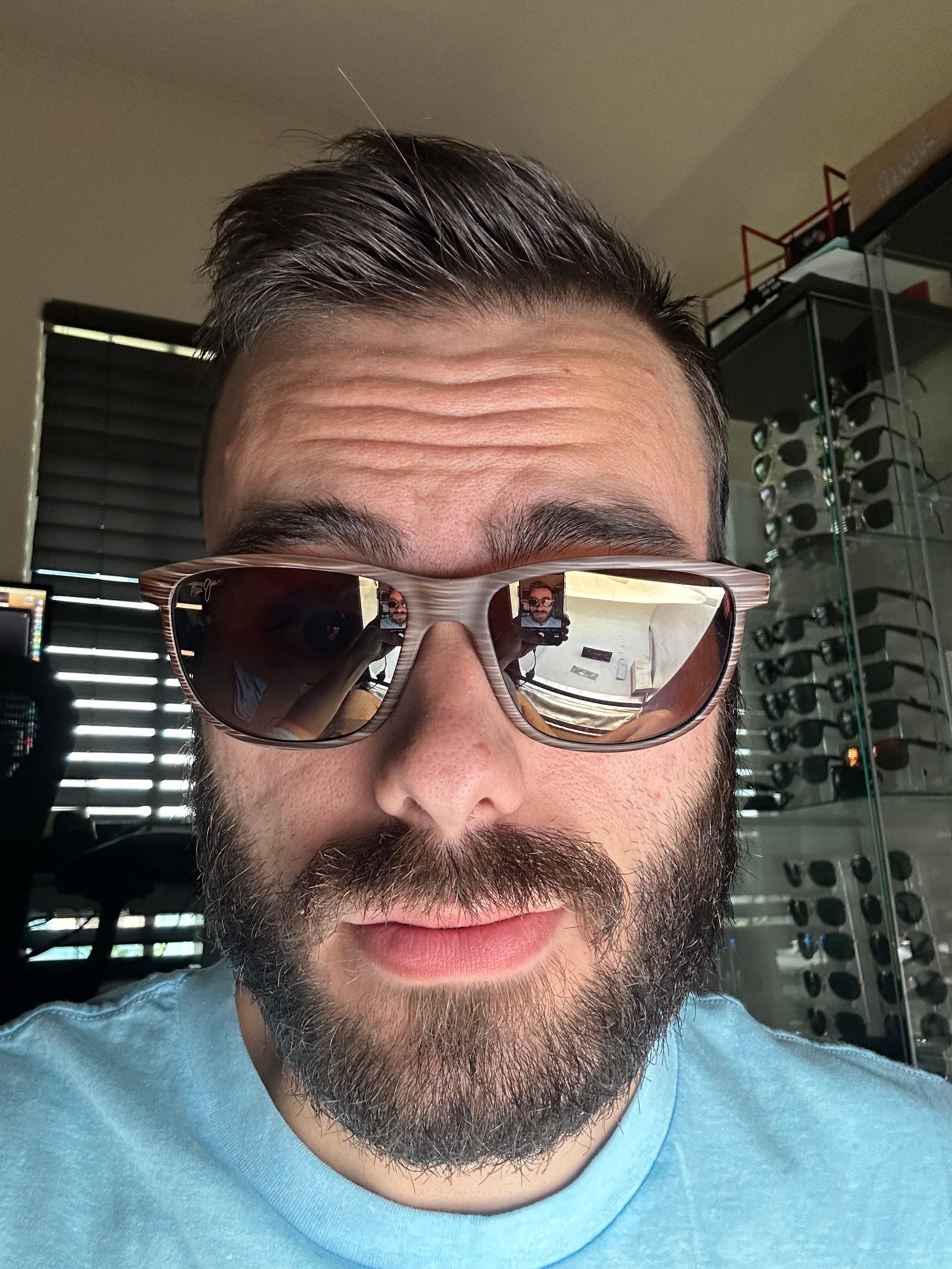 Maui Jim Lele Kawa Dragons Teeth 58mm H811 Brown Stripe HCL Bronze