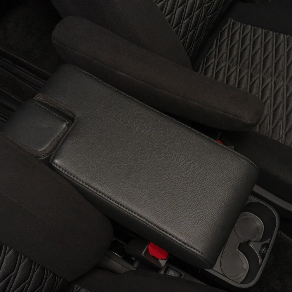 デリカ D5 ワイドアームレスト 大型 肘置き D:5 後付け レザー調