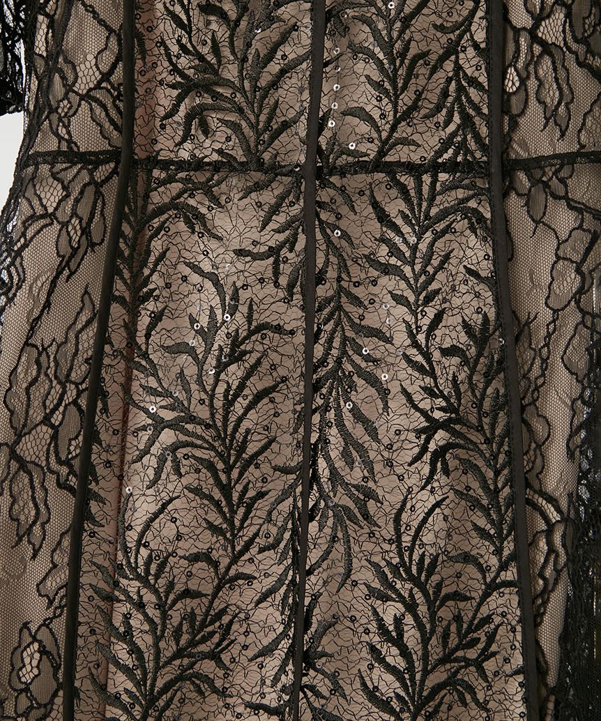 1サイズ】リーフレースパイピングドレス FRAY I.D（フレイアイディー